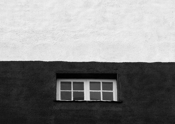 Fönster i svart vitt